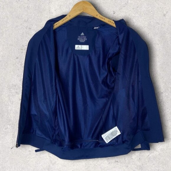 Adidas Team 19 Woven Jacket Royal Blue White Youth Size 11/12 Track Coat NEW - Picture 3 of 12